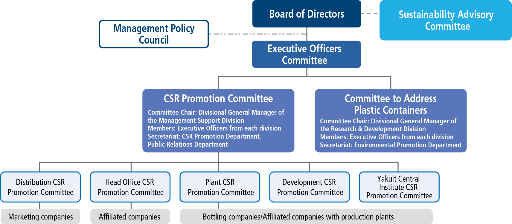 Sustainability governance structure