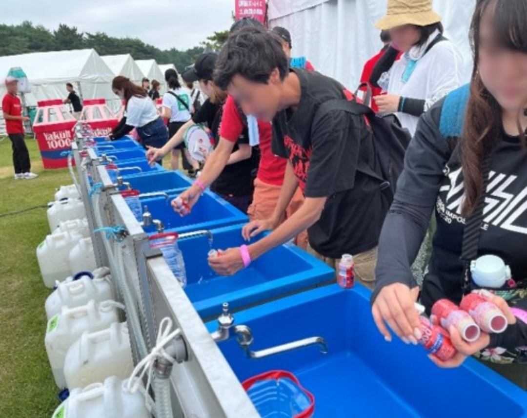 空容器洗浄の様子